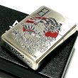 画像4: ZIPPO ライター 芸者 和柄 ジッポ アンティーク シルバー燻し 日の丸 ジッポー かっこいい メンズ レディース ギフト おしゃれ プレゼント (4)