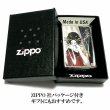 画像6: ZIPPO ライター 煙管と女 和柄 ジッポ アンティーク シルバー燻し キセルレディ かわいい ジッポー メンズ レディース ギフト おしゃれ プレゼント (6)