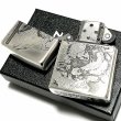 画像6: ZIPPO ライター 天野喜孝 ジッポ アンティークシルバー 銀燻し 彫刻デザイン かっこいい おしゃれ ゲーム メンズ ギフト プレゼント (6)