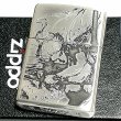 画像2: ZIPPO ライター 天野喜孝 ジッポ アンティークシルバー 銀燻し 彫刻デザイン かっこいい おしゃれ ゲーム メンズ ギフト プレゼント (2)