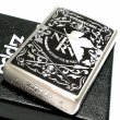 画像3: ZIPPO エヴァンゲリオン ネルフマーク ジッポ ライター 限定 シリアル入り 銀古美仕上げ アンティーク かっこいい メンズ レディース アニメ ギフト プレゼント (3)