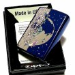 画像5: ZIPPO ライター DOLPHIN×PLANET ジッポ 天然シェル イオンブルー 地球 イルカ 銀差し 青 可愛い メンズ おしゃれ 美しい プレゼント レディース ギフト (5)