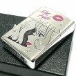 画像5: ZIPPO ルパン三世 ジッポ ライター 不二子 アフターシャワー シルバー サテン 可愛い ジッポー アニメ キャラクター セクシー 両面加工 女性 かわいい キスマーク メンズ レディース ギフト プレゼント (5)