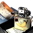 画像3: ZIPPO ライター 月とネコ 可愛い シルバーサテン ピンクゴールド ジッポ ロゴ 猫 星 かわいい レディース ねこ 女性 彫刻 シンプル おしゃれ ギフト プレゼント (3)