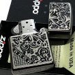 画像5: ZIPPO セクシーメタル ジッポ ライター 裏面蝶 限定シリアルNo.入り 両面加工 ガンメタ 薔薇 Sexy Metal バタフライ シルバー メタル貼り 銀 おしゃれ メンズ レディース ギフト プレゼント (5)