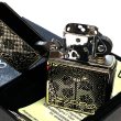 画像4: ZIPPO セクシーメタル 裏面蝶 ジッポ ライター 限定シリアルNo.入り 両面加工 ガンメタ 薔薇 Sexy Metal バタフライ ゴールド メタル貼り 金 おしゃれ メンズ レディース ギフト プレゼント (4)