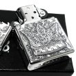 画像4: ZIPPO 限定 ジッポ ライター クラウン エッチング彫刻 シリアルナンバー入り アンティークシルバー 燻し加工 おしゃれ スワロフスキー 王冠 銀 ラインストーン かっこいい メンズ プレゼント ギフト (4)