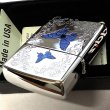 画像6: ZIPPO 限定 ブルーバタフライ ジッポ ライター ローズ シルバー シリアルNo入り 蝶 ホワイトニッケル かわいい スワロフスキー 蝶々 両面加工 美しい バラ ブルー おしゃれ 青 薔薇 メンズ レディース ギフト プレゼント (6)