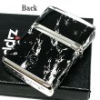 画像3: ジッポ ライター ZIPPO ロゴ ブラック ホワイト 大理石 4面加工 シルバー Marble Logo かっこいい おしゃれ メンズ ギフト プレゼント (3)