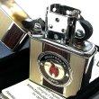 画像4: ZIPPO ライター フレーム ロゴ ジッポ かっこいい 炎 木目調 ファイヤー ベージュ ブラウン 両面加工 メンズ おしゃれ プレゼント ギフト (4)