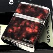 画像2: ZIPPO ライター ジッポ ロゴ マーブル シルバー ブラウン 4面加工 Marble Logo かっこいい おしゃれ メンズ ギフト プレゼント (2)