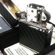 画像4: ZIPPO ライター アーマー カーボン ジッポ かっこいい 4面連続加工 ニッケルメッキ 黒 銀 おしゃれ シンプル ブラック シルバー メンズ ギフト プレゼント (4)