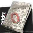 画像5: ZIPPO かわいい 楽器 タンバリン メタル ジッポロゴ ライター シルバー 可愛い 両面加工 ハート 音符 ホワイトニッケル 銀 おしゃれ メンズ レディース プレゼント ギフト (5)