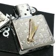 画像4: ZIPPO ライター かわいい 楽器 ハープ メタル ジッポロゴ シルバー 可愛い 両面加工 ハート 音符 ホワイトニッケル 銀 おしゃれ メンズ レディース プレゼント ギフト (4)