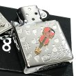 画像4: ZIPPO ライター バイオリンメタル 楽器 ジッポ かわいい シルバー 両面加工 ハート 音符 可愛い ホワイトニッケル 銀 おしゃれ メンズ レディース プレゼント ギフト (4)