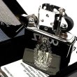 画像4: ZIPPO ライター マリア ジッポ 御守り 聖母マリア様 彫刻 黒銀 Maria ブラックニッケル 黒銀 おしゃれ 銀差し かっこいい メンズ シルバー レディース ギフト プレゼント (4)