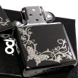 画像4: ZIPPO ライター バタフライ ジッポ ロゴ ブラックニッケル 蝶 可愛い 銀差し かわいい おしゃれ 黒 女性 レディース ギフト プレゼント (4)