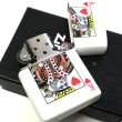 画像4: ZIPPO ライター トランプ ハートのエース 裏面キング ジッポ 両面加工 かっこいい おしゃれ ホワイト 白 ギフト プレゼント レディース メンズ (4)