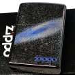 画像1: ZIPPO ネビュラ 宇宙 ジッポ ライター ロゴ かっこいい 星雲 ブラックニッケル おしゃれ ブルー メンズ Nebula 黒 ギフト プレゼント (1)