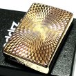 画像5: ジッポ ライター ZIPPO ダイヤモンドカット ゴールド K24 純金メッキ 彫刻 両面加工 金タンク ジッポー かっこいい おしゃれ メンズ ギフト プレゼント (5)