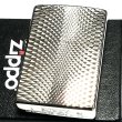 画像2: ZIPPO ライター ダイヤモンドカット ジッポ プラチナシルバー 彫刻 両面加工 銀 かっこいい おしゃれ メンズ ギフト プレゼント (2)