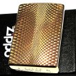 画像2: ジッポ ライター ZIPPO ダイヤモンドカット ゴールド K24 純金メッキ 彫刻 両面加工 金タンク ジッポー かっこいい おしゃれ メンズ ギフト プレゼント (2)