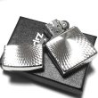 画像4: ZIPPO ライター ダイヤモンドカット ジッポ プラチナシルバー 彫刻 両面加工 銀 かっこいい おしゃれ メンズ ギフト プレゼント (4)