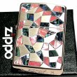 画像2: ZIPPO ライター ジッポ シェル シルバー ピンクゴールドメッキ 鏡面 天然貝象嵌 シェルイン 両面加工 おしゃれ かっこいい メンズ レディース ギフト 女性 プレゼント (2)