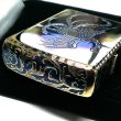 画像7: ZIPPO アーマー 唐草 鳳凰 ジッポ ライターアラベスク 5面彫刻 ゴールド イブシ加工 重厚 コーナーリューター 金タンク 燻し仕上げ フェニックス かっこいい 高級 メンズ 渋い ギフト プレゼント (7)